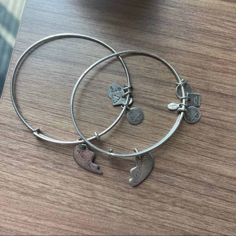 Alex and ani silver best friend bracelet set